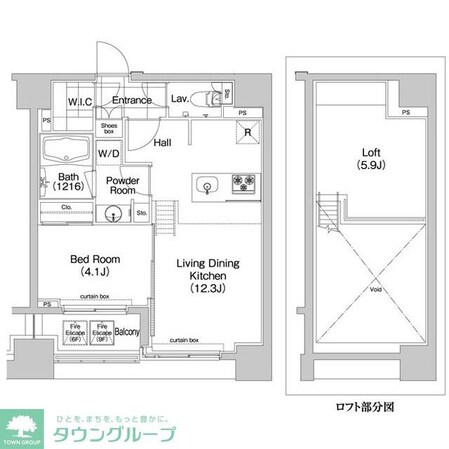 コンフォリア新川の物件間取画像